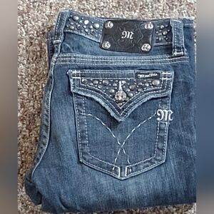 Miss Me Studded boot jeans 30x35